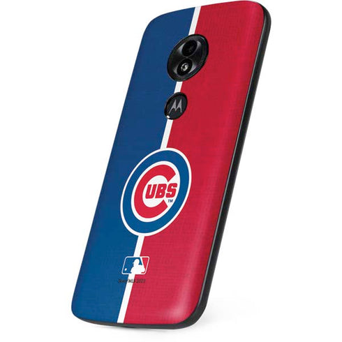 MLB Chicago Cubs Split Moto E5 Play Skin
